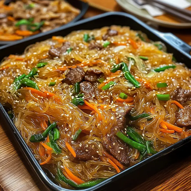 Authentic Korean Japchae Noodles - Whisked Recipe